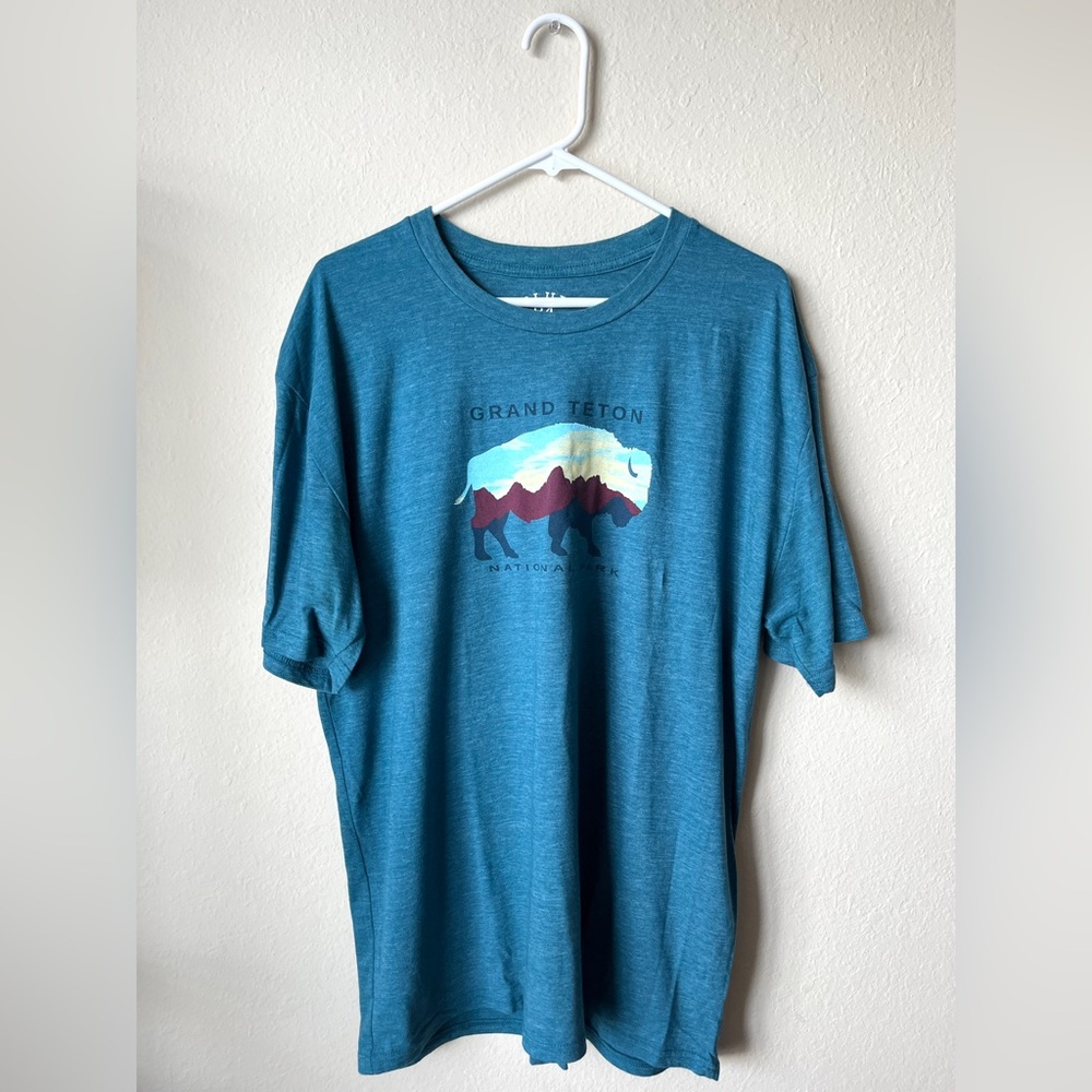 Grand Teton National Park Blue T-Shirt